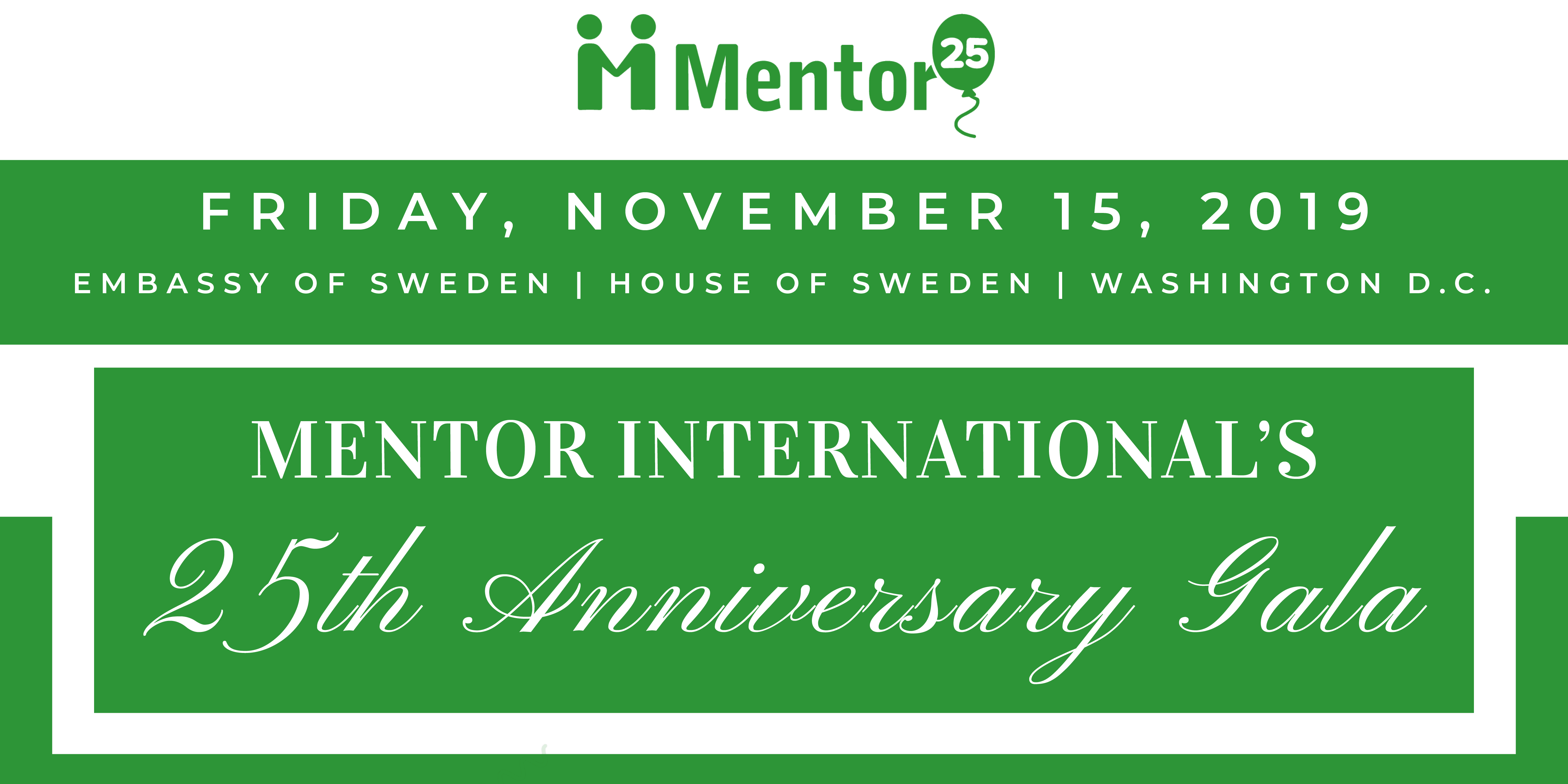 Mentor International 25th Anniversary Gala Mentor Gala